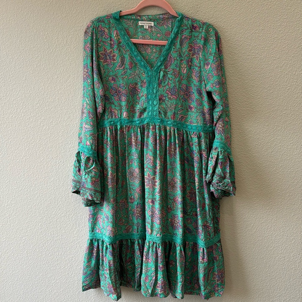 Karma Highway Floral Midi Dress NWOT OS